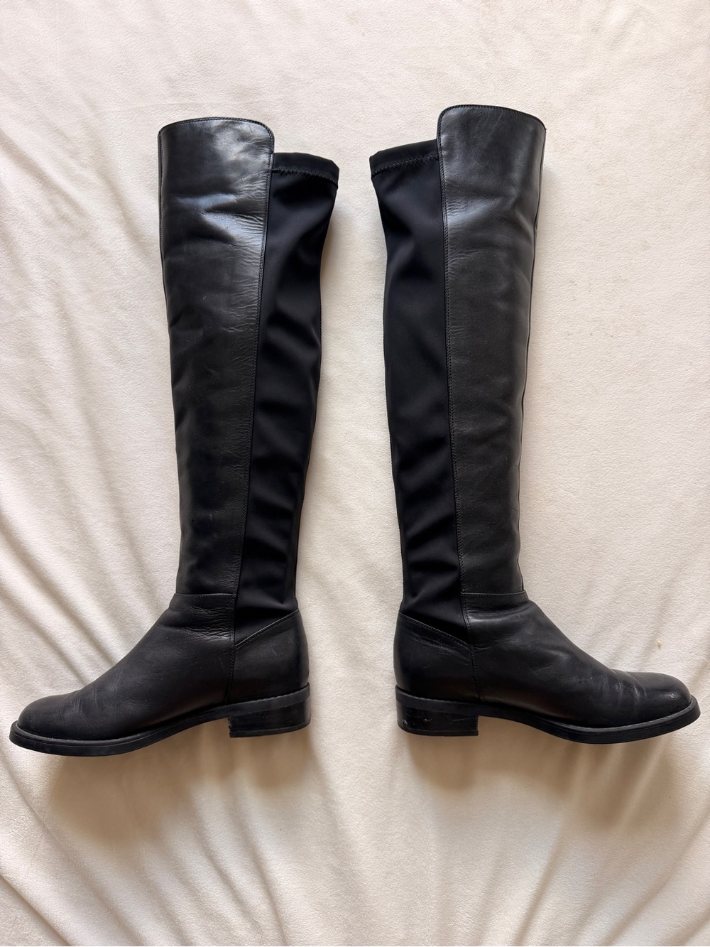 Blondo Waterproof Black Tall Riding Boots Stretch Back Panel Size 7.5